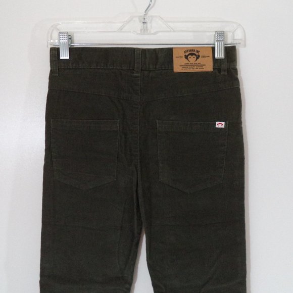High rise skinny cordoroy pants olive green NWT Appaman Inc Lower East Side NYC - Picture 2 of 9
